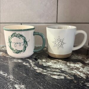Christmas / Winter Ceramic Mug Set